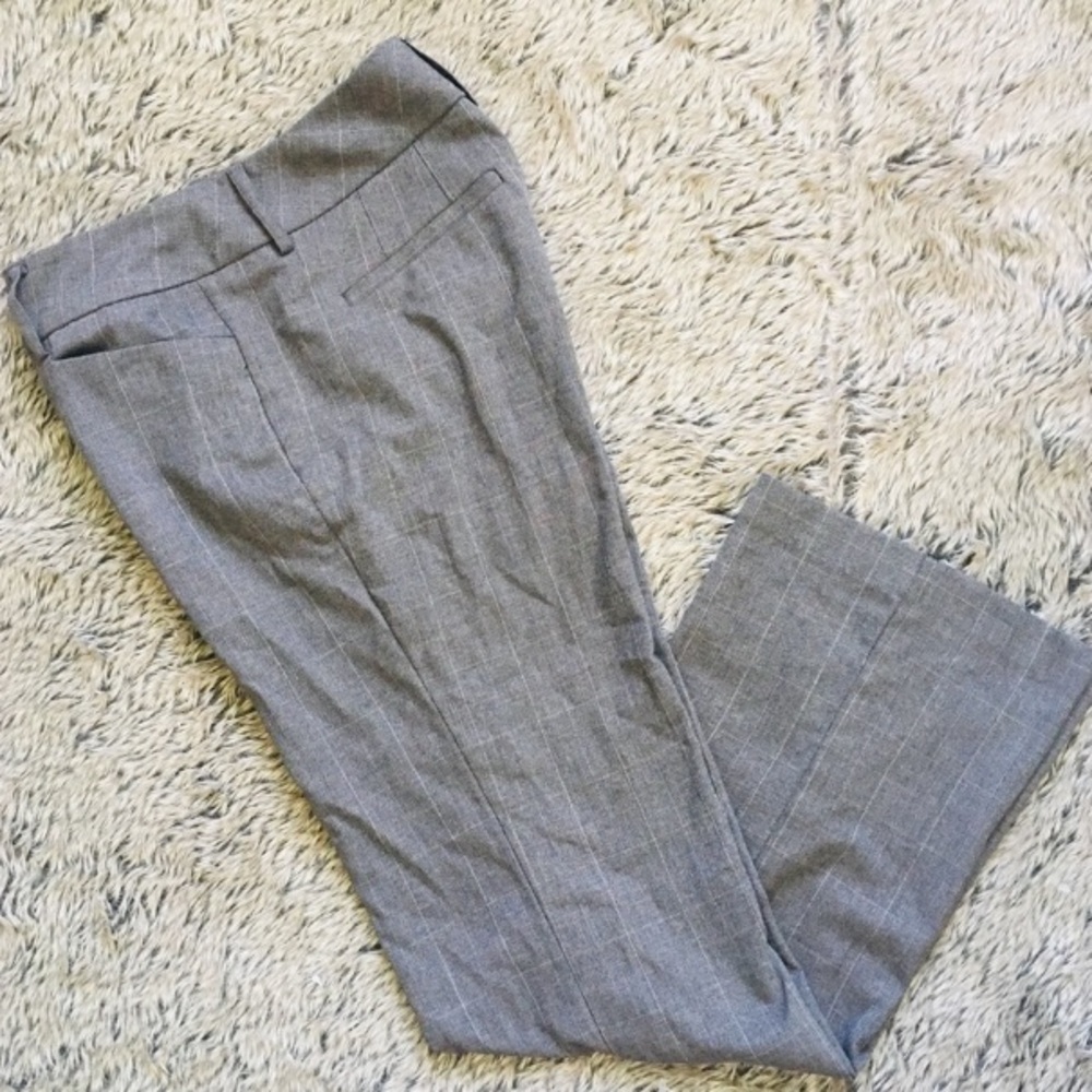 New York & Company brown checkered trousers size 2 petite